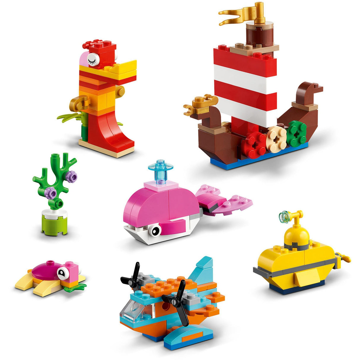 Lego classic - kreativt hav sjovt byggelegetøj (11018)