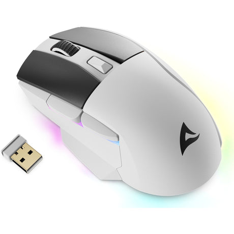 Sharkoon skiller sgm50w gaming mus (hvid, 400 - 6400 dpi, rgb LED'er)