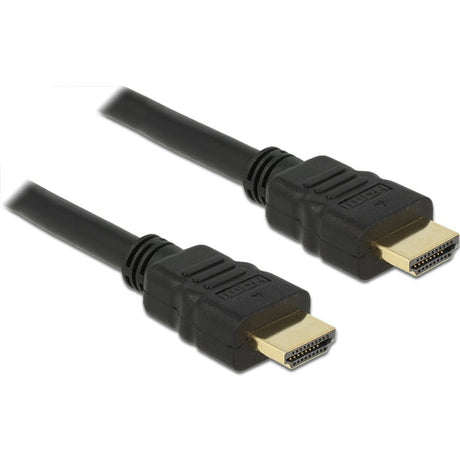Delock højhastigheds HDMI med Ethernet - HDMI en han > HDMI et hankabel (sort, 0,25 meter, 4k)