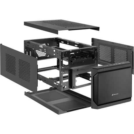 Sharkoon qb one mini tårnhus (sort | 4x usb-a)