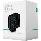 Deepcool AK400 Digital RGB CPU-køler (sort, 4-benet PWM blæserstik)