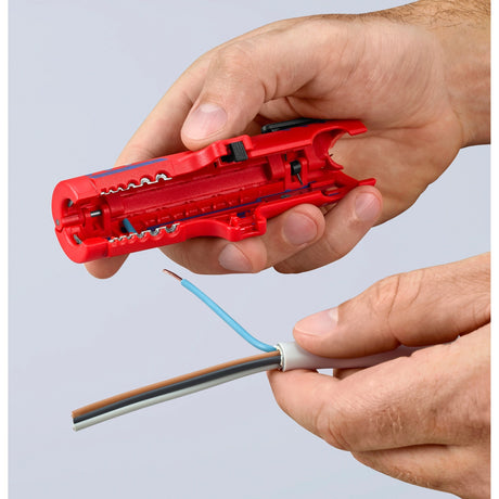 Knipex universal kabelstripper 1685125sb kabelafisoleringsværktøj (rød blå)