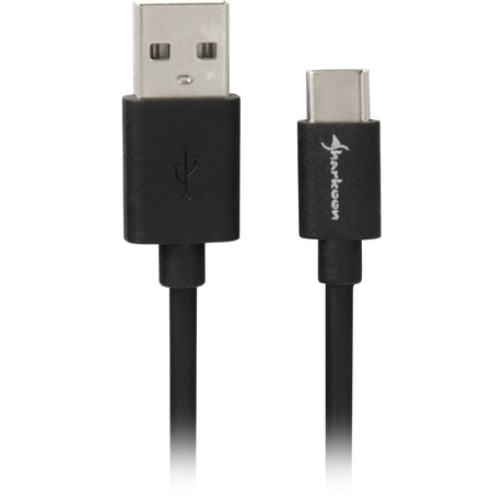 Sharkoon USB-A 2.0 - USB-C-kabel (sort, 1,5 meter)