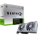 MSI Geforce RTX 5070 12G Ventus 2x OC White grafikkort (hvidt, 3x Display Port, 1x HDMI)