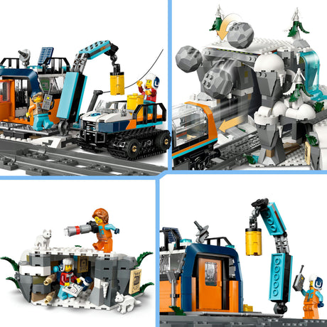 Lego city forskningstog på nordpolen køretøjslegetøj - 60470
