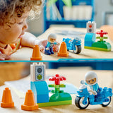 Lego Duplo 10471 blå politi motorcykel