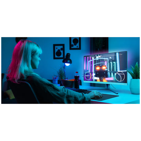 Philips Evnia 6000 27m2n6501l 00 26.5 gaming-skærm (hvid, 2x HDMI, skærmport, USB-A, USB-B, G-sync, 240Hz, QD-OLED)