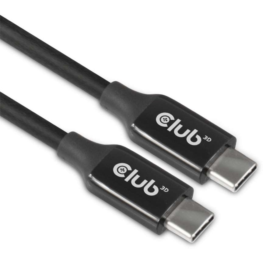 Club 3D USB-C 3.2 gen2 > USB-C aktivt tovejskabel (sort, 5 meter, 8k 60hz)