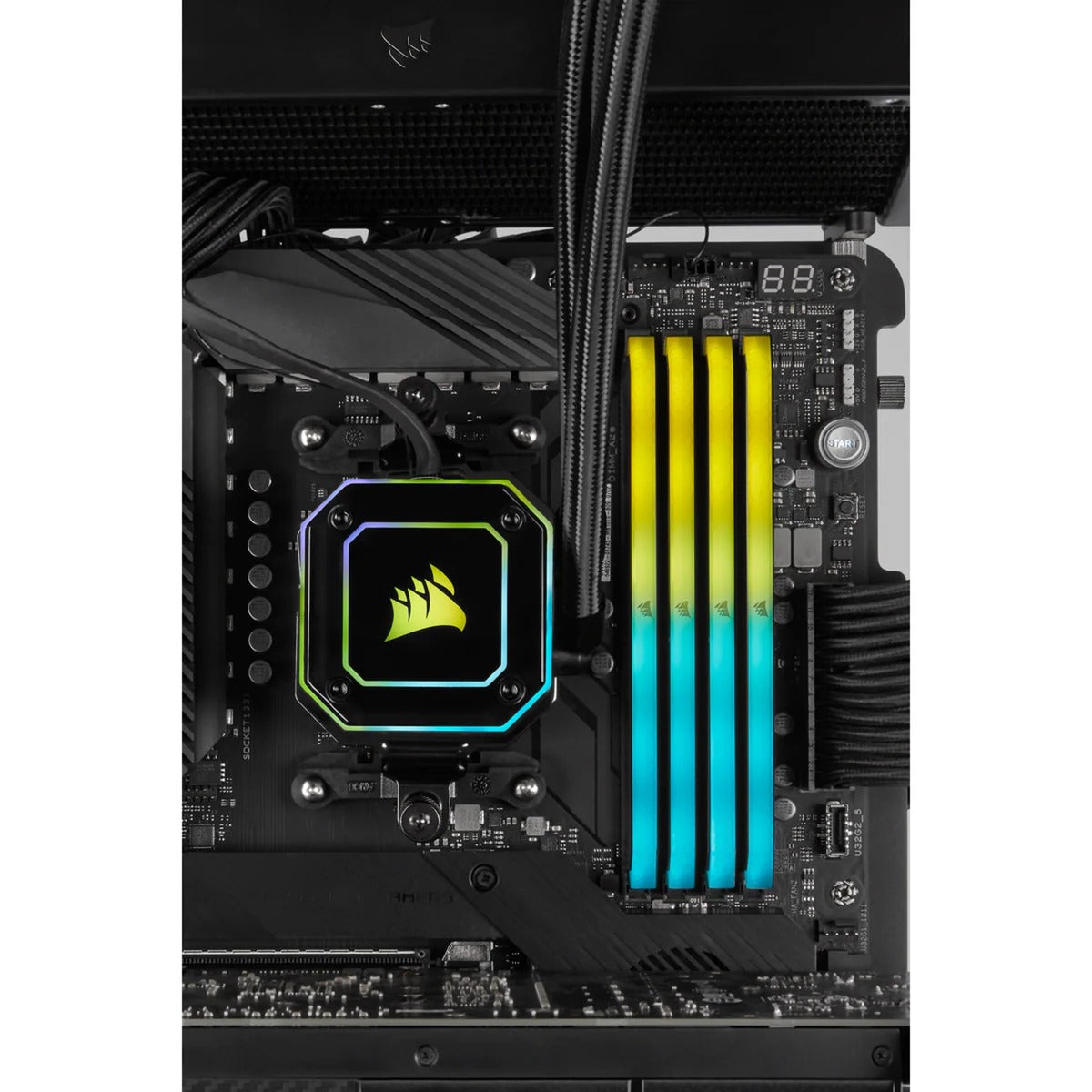 Corsair Vengeance RGB RS 16 GB DDR4-3200 (2x 8 GB) RAM (sort, cmg16gx4m2e3200c16, xmp 2.0)