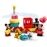 Lego duplo disney mickey minnie fødselsdagstog, bygbart legetøj til småbørn 10941