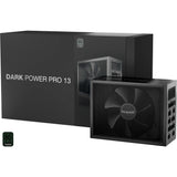 Vær stille! dark power pro 13 modulær 1600 watt strømforsyning (sort, 2x 12v-2x6, 6x pcie)