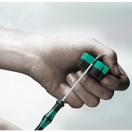 Wera kraftform 12sb1 mikro skruetrækker sæt (sort grøn, til elektriske apparater)