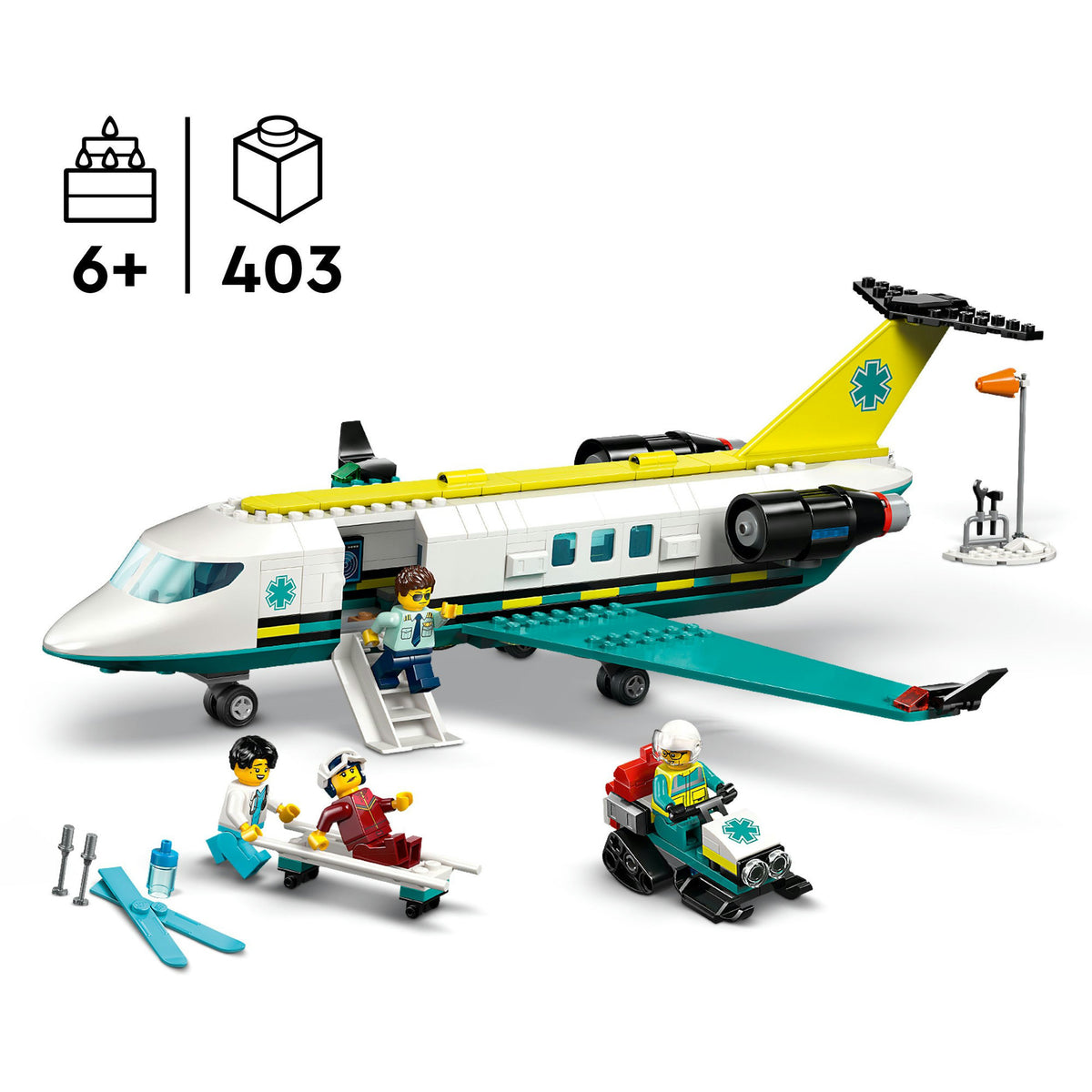 Lego ® byambulancefly, legetøjsfly - 60465