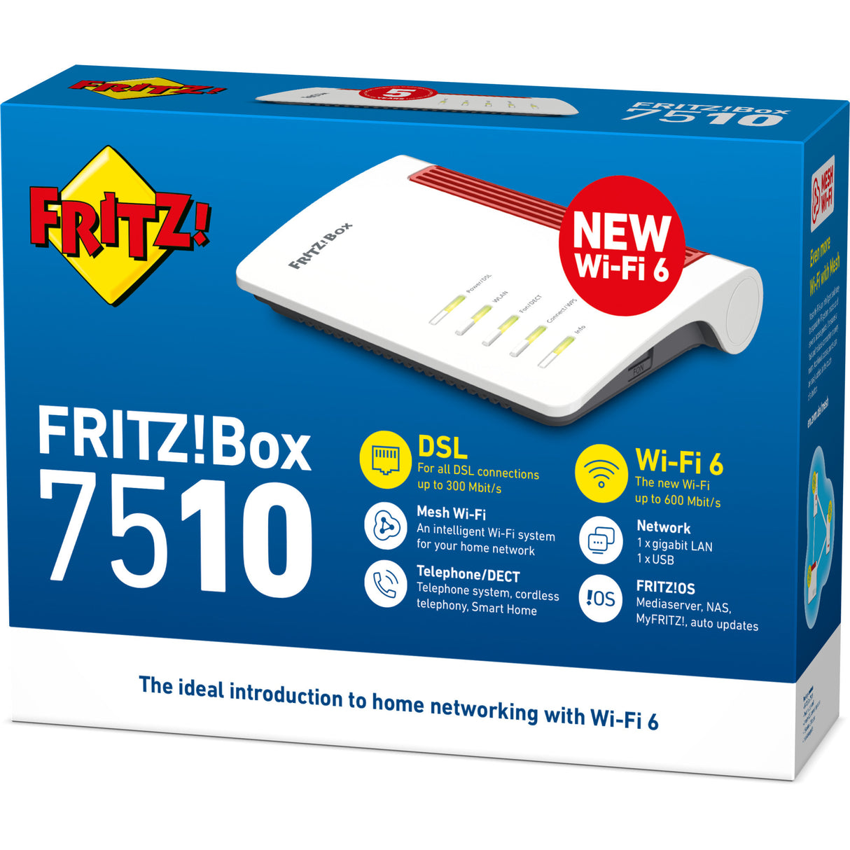 Fritz! box 7510 edition international router (rød)