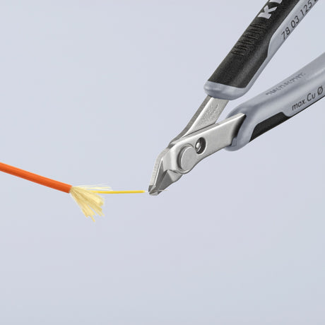 Knipex elektronisk super Knips ESD 78 13 125 ESD elektroniktang (grå)
