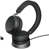 Jabra evolve2 75 on-ear headset (sort, link380c, microsoft teams)