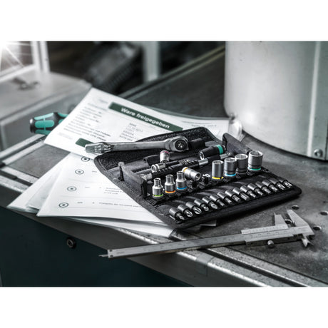 Wera 8100 sa 8 zyklop metal skraldesæt, skiftepal 1 4 værktøjssæt (28 stk.)