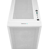Deepcool ch360 digitalt mini tårnhus (hvid | 1x USB-A | 1x USB-C | RGB | hærdet glas)