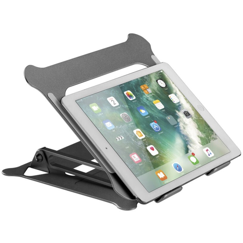 Act connectivity laptop stativ, aluminium, foldbar, trinløst højdejusterbar (sort)