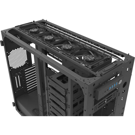 Thermaltake ax700 tg stort tårnhus (sort | 4x USB-A | 1x USB-C | hærdet glas)