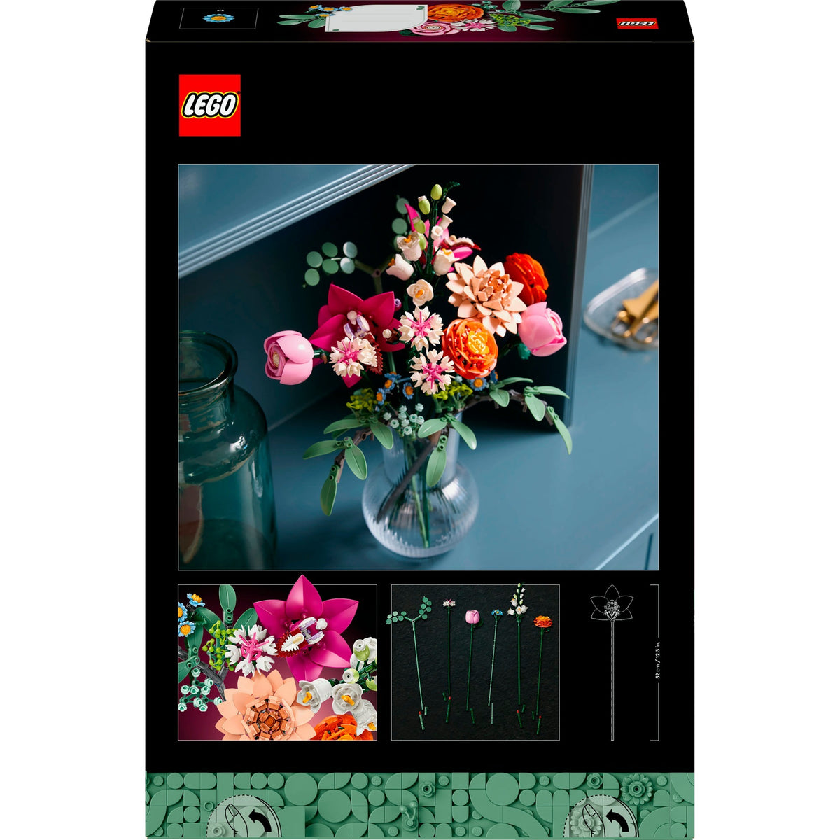 Lego botanicals pink buket - blomsterdekoration - 10342