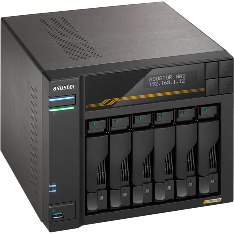 Asustor lockerstor 6 as6806t nas (sort)