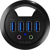 Icy box ib-hub1403a usb hub (sort)