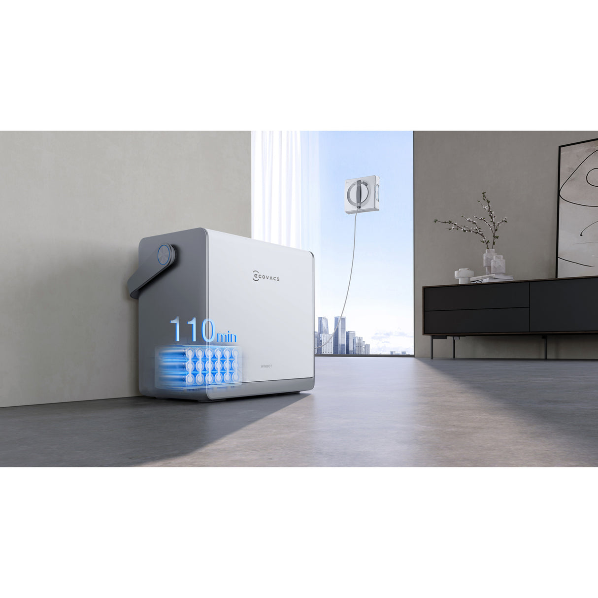 Ecovacs winbot w2 pro vinduespudser (hvid)
