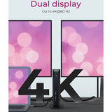 Icy box ib-dk2252ac dockingstation (sort, USB-A, HDMI, skærmport)