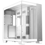 Antec c8 midi tårnhus i aluminium (hvid sølv | 2x USB-A | 1x USB-C | hærdet glas)