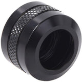Alphacool eiszapfen pro 13 mm hårdt rørfitting g1 4 - dyb sort forbindelse (sort (mat))