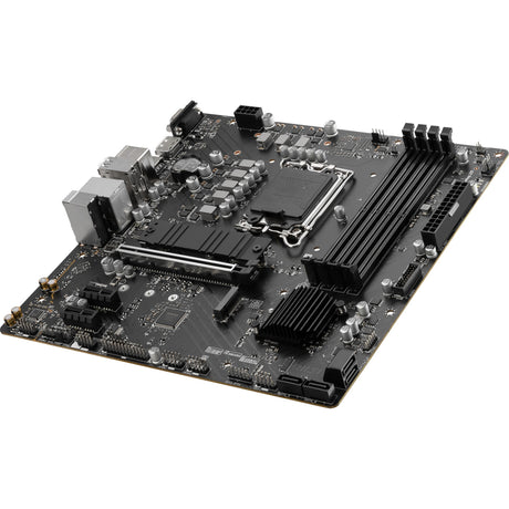 MSI Pro B760M-P Socket 1700 bundkort (sort, RAID, GB-LAN, lyd, µATX)