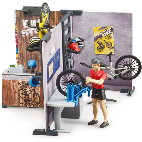 Bruder bworld cykelbutik legefigur (63120)