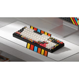 Iqunix f97 graffiti-dagbog trådløst mekanisk tastatur (sort, us-layout (qwerty), cherry mx brown, 96%, rgb-lysdioder, hot-swappable, pbt, 2.4ghz | bluetooth 5.1 | usb-c)