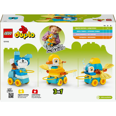 Lego Duplo 10448 3-i-1 Dyr på hjul Småbørnslegetøj