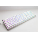 Ducky one 3 classic pure white, tastatur (hvid, us-layout, cherry mx blue, rgb led, double-shot pbt, hot-swappable, quack mekanik)