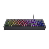 Trust GXT 836 EVOCX RGB gaming tastatur (sort, amerikansk layout (QWERTY), membran, 100 %, RGB)