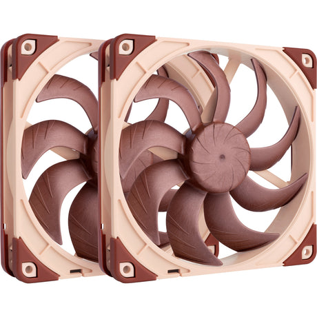 Noctua nf-a14x25 g2 pwm sx2-pp kabinetblæsere (brune, 2 stk., 140 x 140 x 25 mm)