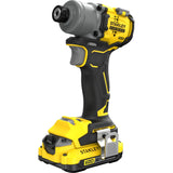 Stanley v20 18v børsteløs slagdriver (gul sort, etui, 2 batterier og oplader inkluderet)