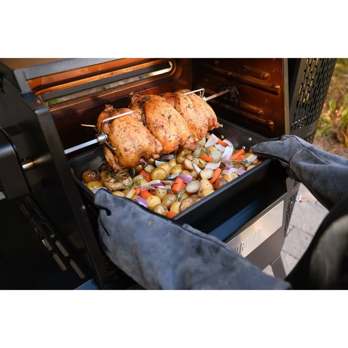 Masterbuilt gravity serie rotisserie kit (rustfrit stål sort)