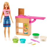 Barbie nudelbar legesæt og dukke
