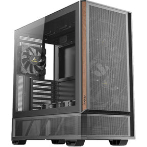 Antec p30 air midi tårnhus (sort træfarve | 2x USB-A | 1x USB-C | hærdet glas)