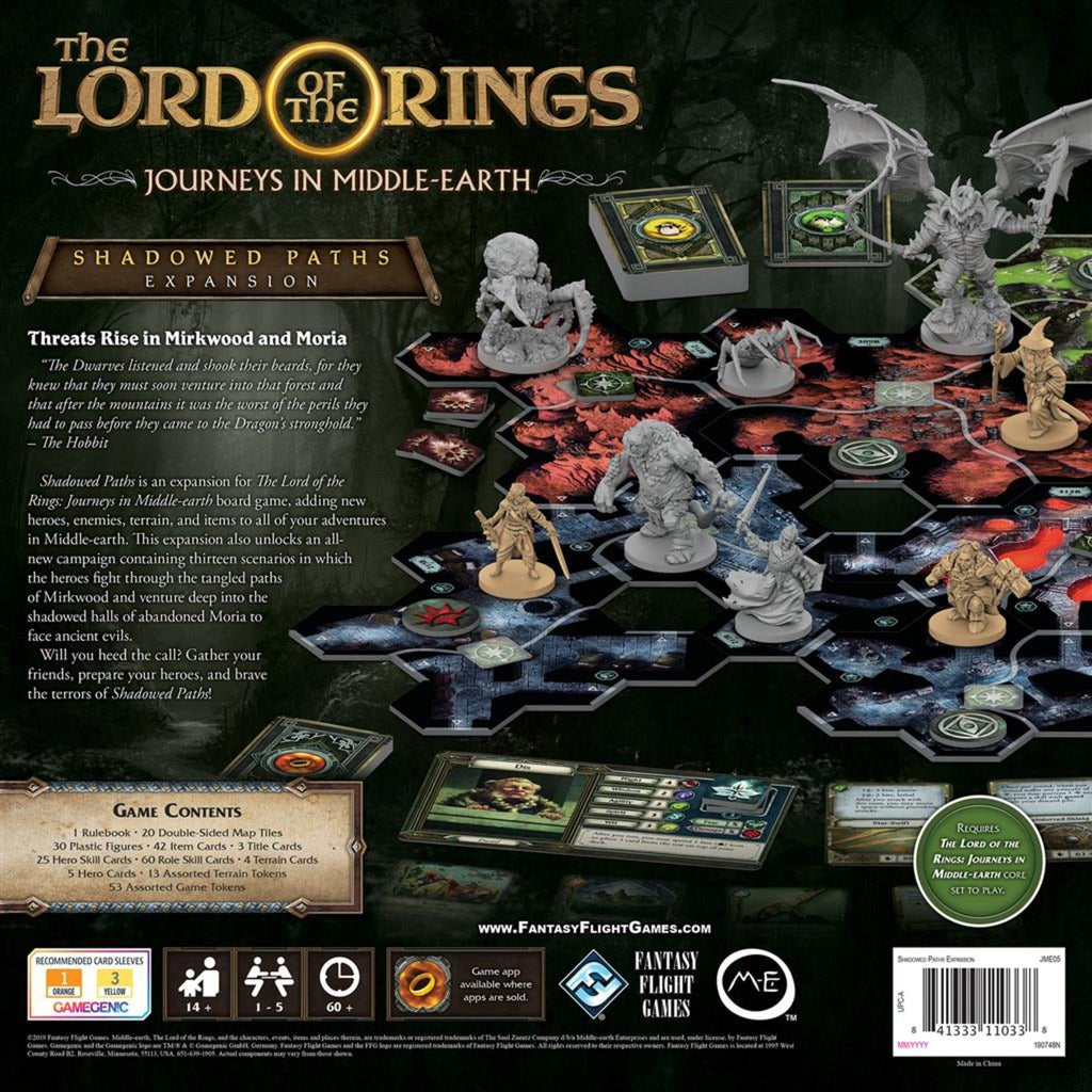 Asmodee The Lord of the Rings: Journeys in Middle Earth -