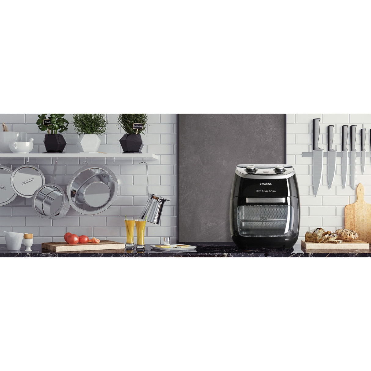 Ariete luftfritureovn 4619 00 varmluftsfrituregryde (sort, 11 liter)