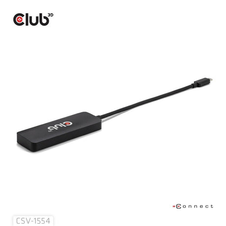 Club 3D USB-C til Triple HDMI MST Hub 4K60Hz Adapter (sort)