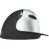 R-go tools he break ergonomische muis (zwart zilver, 2400dpi, rechts, large (handlengte boven de 185mm))