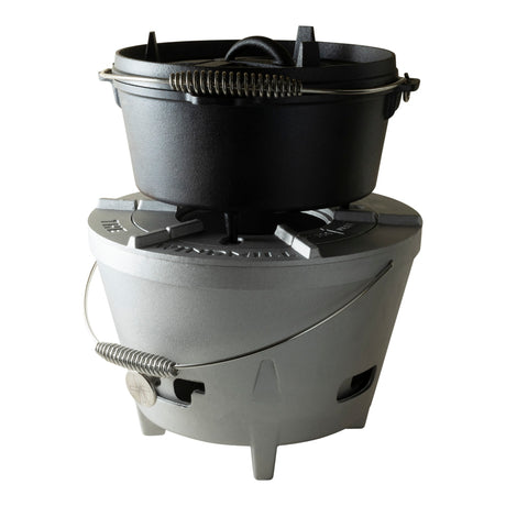 The windmill dutch oven 4,5 qt kookpan (zwart, ø 25.5 cm | 3.8 liter)