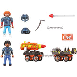 Playmobil dino rise - dino mine raket kart byggelegetøj (70929)