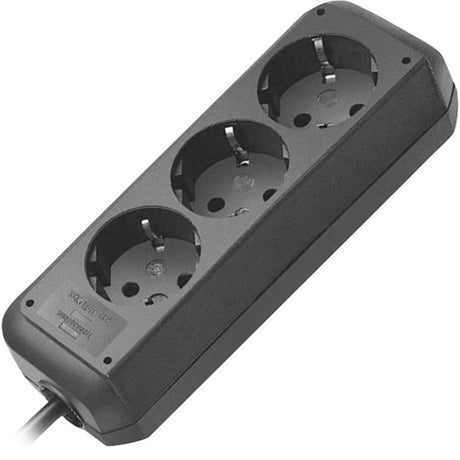 Brennerstuhl eco-line strømskinne 3x strømskinne (sort, 1158620015, til 3 stik)