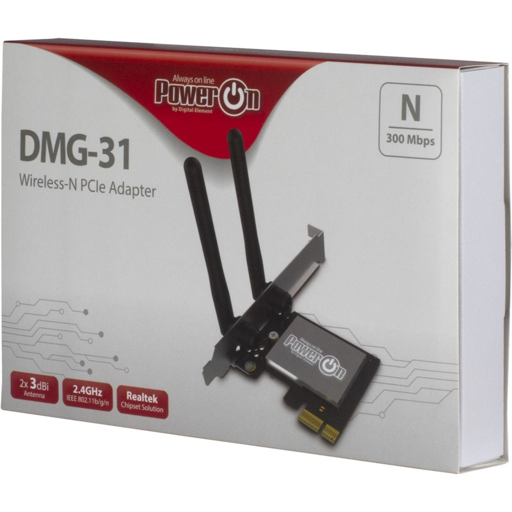Inter-tech dmg-31 trådløs-n pcie adapter wlan adapter